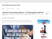 Tablet Screenshot of derechoguatemalteco.org